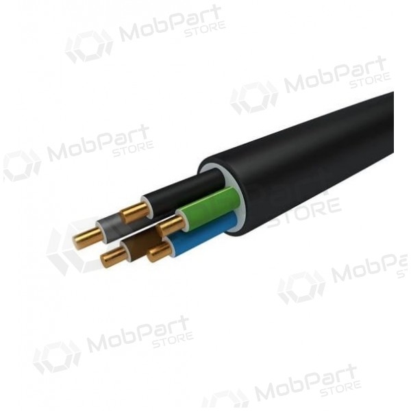 Cable de potencia Faber N2XH-J 5x4 mm² de cobre XLPE CPR B2ca 0.6/1 kV monofilar.