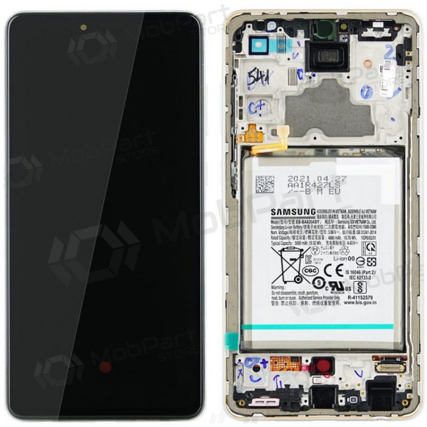 Samsung Galaxy A72 pantalla (blanco) (con un marco) (original)