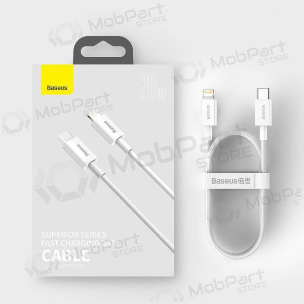 USB cable Baseus Superior Type-C - Lightning PD 20W 1.0m (blanco) CATLYS-A02