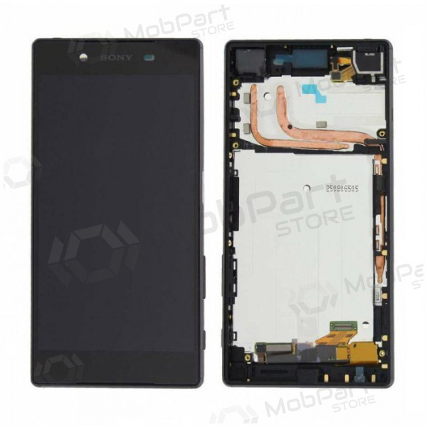 Sony E6603 / E6653 Xperia Z5 pantalla (negro) (con un marco) (usada grade B, original)