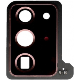 Samsung N985 / N986 Galaxy Note 20 Ultra Cristal camara (bronzinis) (con un marco)