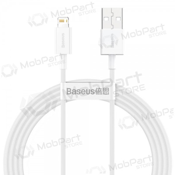USB cable Baseus Superior Lightning 2.4A 1.5m (blanco) CALYS-B02
