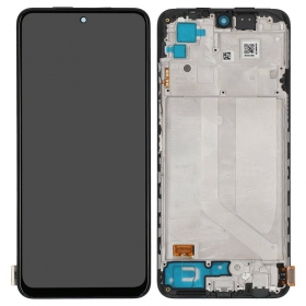 Xiaomi Redmi Note 10 / Redmi Note 10S / Poco M5s pantalla (negro) (con un marco)