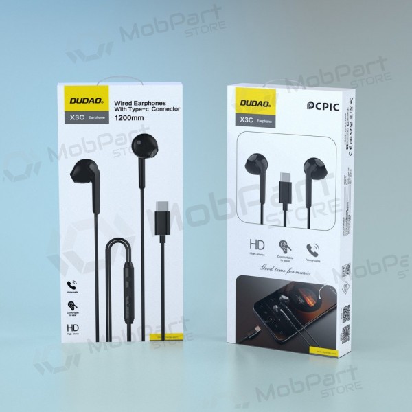 Auriculares USB-C Dudao X3C negros