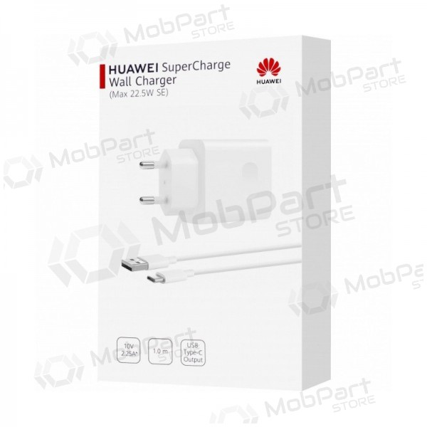 Cargador original Huawei CP404B SuperCharge 22.5W + cable Type-C 1m en el paquete blanco