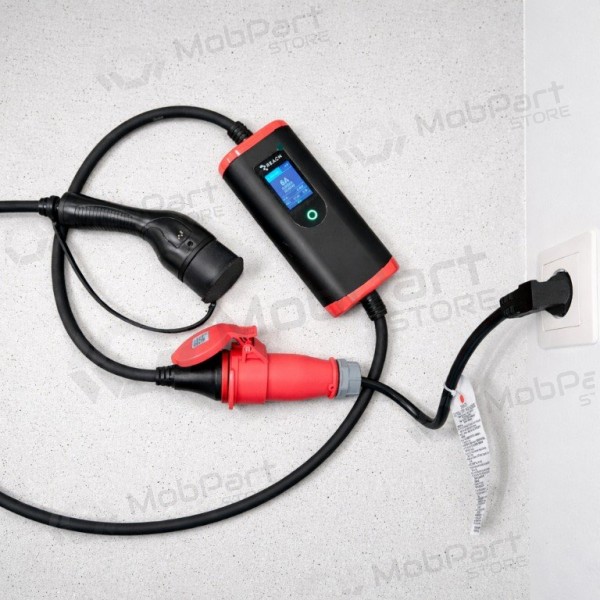 Adaptador Reach CEE 16A 400 V a 220 V Schuko negro