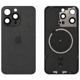 Tapa trasera para Apple iPhone 15 Pro Max (negro) (Premium)