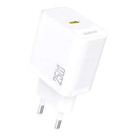Cargador de teléfono Dudao A27 25 W GaN USB-C blanco