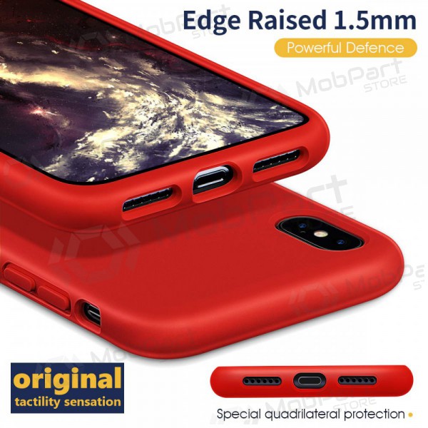 Funda para Apple iPhone 12 Pro Max - Liquid Silicone - 1.5mm (rojo)