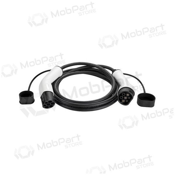 Elektromobilio cable de carga Type 2 - Type 2, 32A, 22kW, 3-fazė, 7m