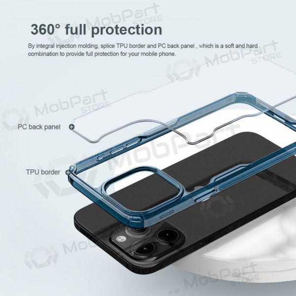 Apple iPhone 15 funda „Nillkin Nature Pro“ (azul)
