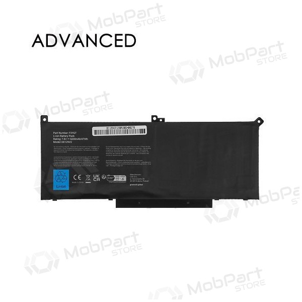 DELL F3YGT, 7200mAh Bateria para portatil, Advanced DELL F3YGT, 7200mAh Bateria para portatil, Advanced