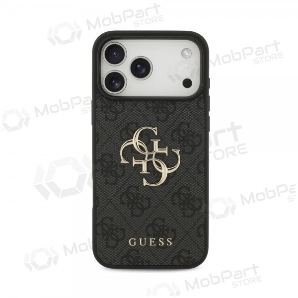 Funda Apple iPhone 18 Pro Max - Guess PU 4G Metal Logo (gris)