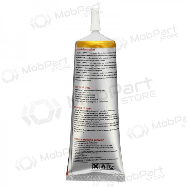 Pegamento de silicona universal T7000 (15ml) (negro)