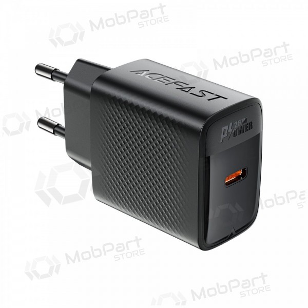 Cargador de teléfono Acefast A104 25 W GaN USB-C negro