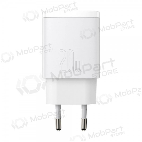 Cargador Baseus USB + Type-C 20W CCXJ-B02 (blanco)