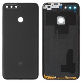 Huawei Y6 Prime 2018 tapa trasera de la batería (negro) (usada grade C, original)