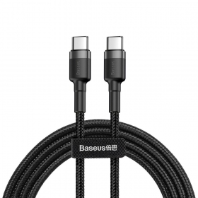 USB cable Baseus Cafule PD60W Type-C 2.0m gris-negro CATKLF-HG1