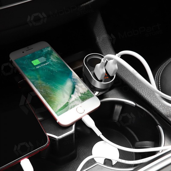 Cargador automobilinis Hoco Z29 x 2 USB (3.1A) (negro)