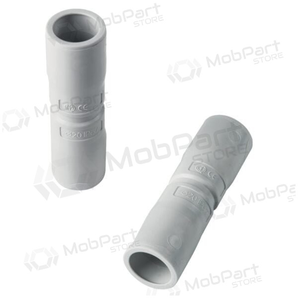 Tiesus sujungimas Elettrocanali EC74016 (D16, gris (RAL7035), su išplatintu galu, behalogenis)