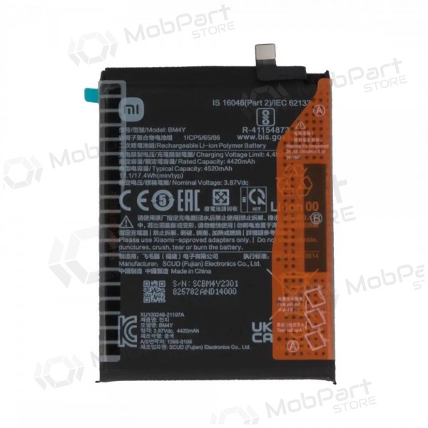 Batería Xiaomi Poco F3, Mi 11i, Redmi K40, acumulador (BM4Y) (original)