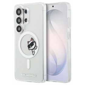 Funda para Samsung Galaxy S26 Ultra - Karl Lagerfeld IML Choupette Peekaboo Logo Magnetic (transparente)