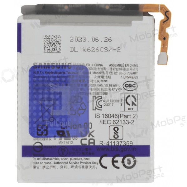 Batería Samsung Galaxy Z Flip5, acumulador EB-BF733ABY (original)