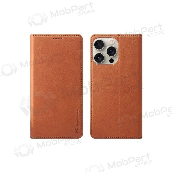 Samsung Galaxy A37 funda - HDD Magnetic Wallet Case (marrón)