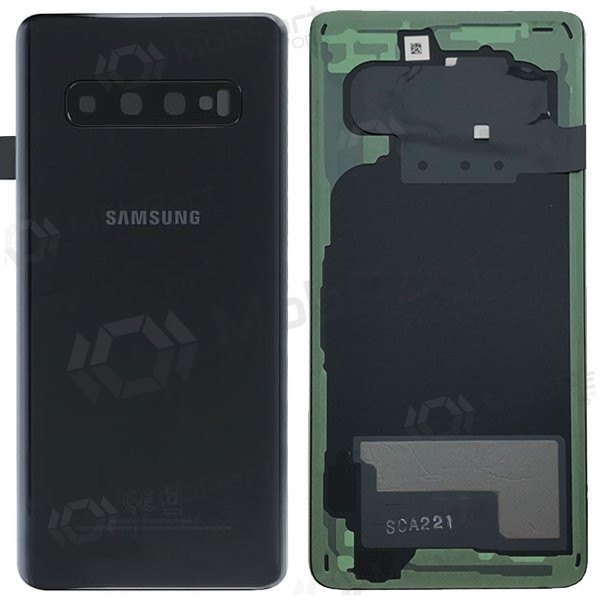 Samsung G973 Galaxy S10 tapa trasera de la batería negro (Prism Black) (service pack) (original)