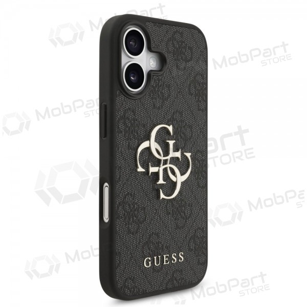 Funda para Apple iPhone 17 - Guess PU 4G Metal Logo (gris)