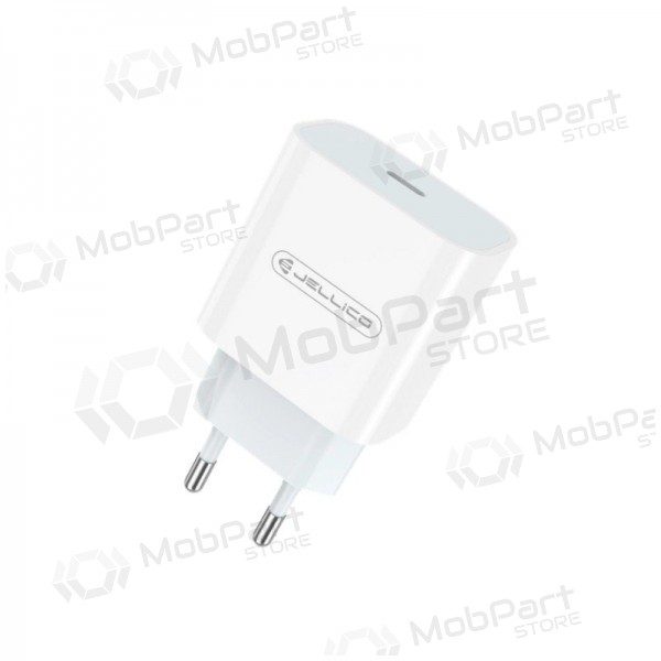 Cargador Jellico AK180 20W USB-C + USB-C to Lightning cable 1.0m blanco