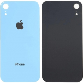 Apple iPhone XR tapa trasera de la batería (azul) (bigger hole for camera)