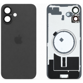 Tapa trasera para Apple iPhone 16 (negra) (Premium)