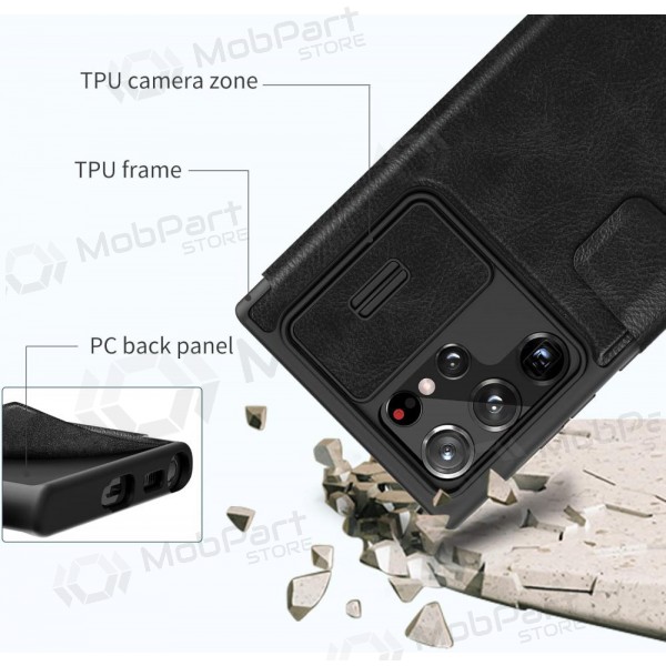 Samsung Galaxy S23 FE funda „Nillkin Leather“ (negro)