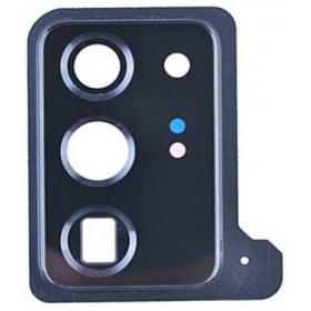 Samsung N985 / N986 Galaxy Note 20 Ultra Cristal camara (negro) (con un marco)