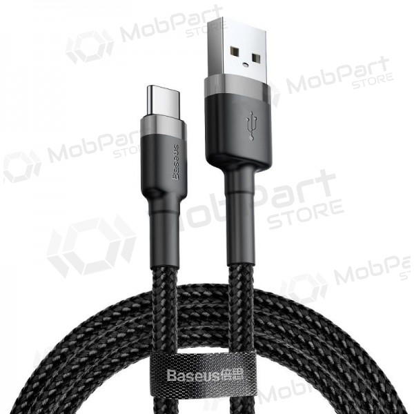 Cable Baseus Cafule PD Type-C - Type-C 3.0A 60W (gris-negro) 1.0m CATKLF-GG1