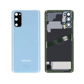 Samsung G981F / G980 Galaxy S20 tapa trasera de la batería (Cloud Blue) (usada grade C, original)