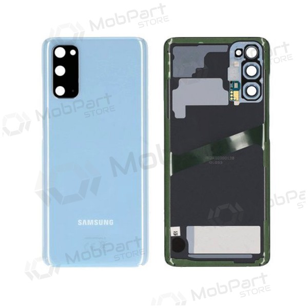 Samsung G981F / G980 Galaxy S20 tapa trasera de la batería (Cloud Blue) (usada grade C, original)