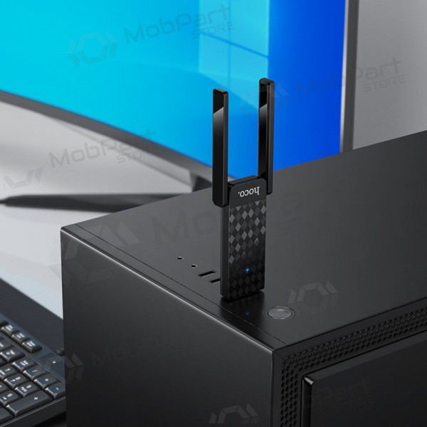 Adaptador USB Wi-Fi Hoco HI34 USB 3.0 Wi-Fi 6 negro