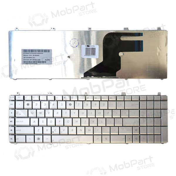 ASUS N55, N75, X5QS, PRO7DS, X7DS (US) teclado ASUS N55, N75, X5QS, PRO7DS, X7DS (US) teclado