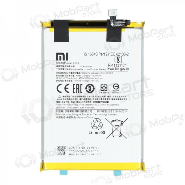 Xiaomi Redmi 9A, Redmi 9C bateria, akumuliatorius (BN56) (original) Xiaomi Redmi 9A, Redmi 9C bateria, akumuliatorius (BN56) (original)