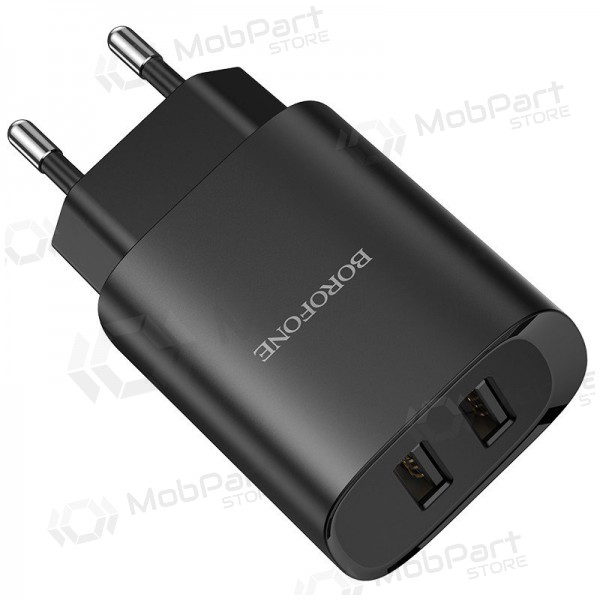 Cargador Borofone BN2 2xUSB 2.1A (negro)