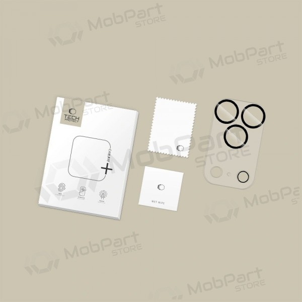 Cristal templado protector de cámara para Apple iPhone 17 Pro - Tech-Protect Cam Fit+ (transparente)
