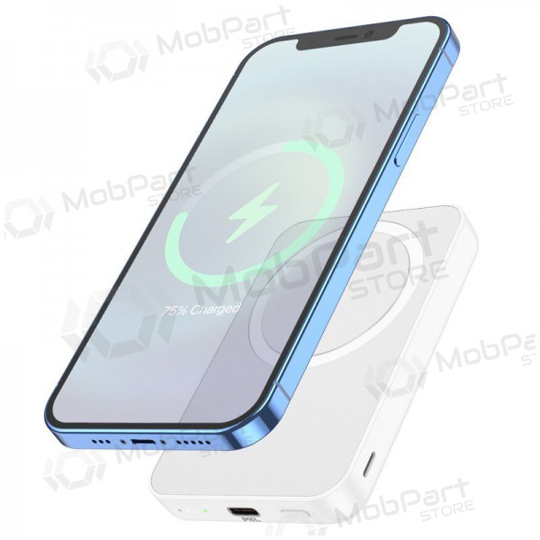 Batería externa Power Bank Hoco J109 PD20W Magnética 5000mAh blanca