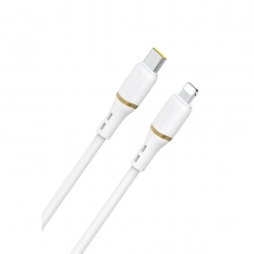 Cable Lightning Dudao L25X USB-C a Lightning 1 m 30 W blanco