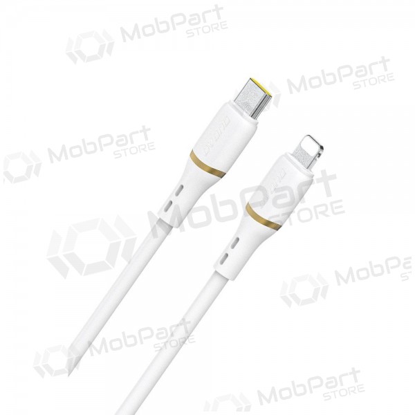 Cable Lightning Dudao L25X USB-C a Lightning 1 m 30 W blanco