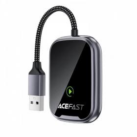 Adaptador CarPlay Acefast QC1 inalámbrico Android Auto negro