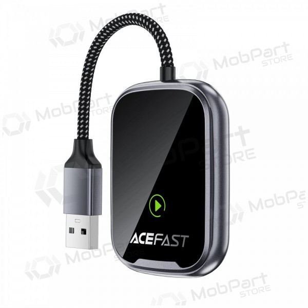 Adaptador CarPlay Acefast QC1 inalámbrico Android Auto negro