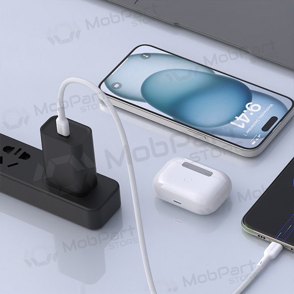Cable USB-C Dudao L9C USB-C a USB-C 1 m 65 W blanco