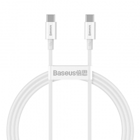 Cable Baseus Superior Type-C - Type-C 100W 1.0m (blanco) CATYS-B02